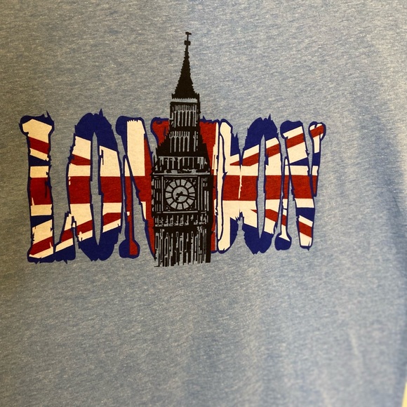 British ‘London’ Graphic Blue T-Shirt - Picture 2 of 4